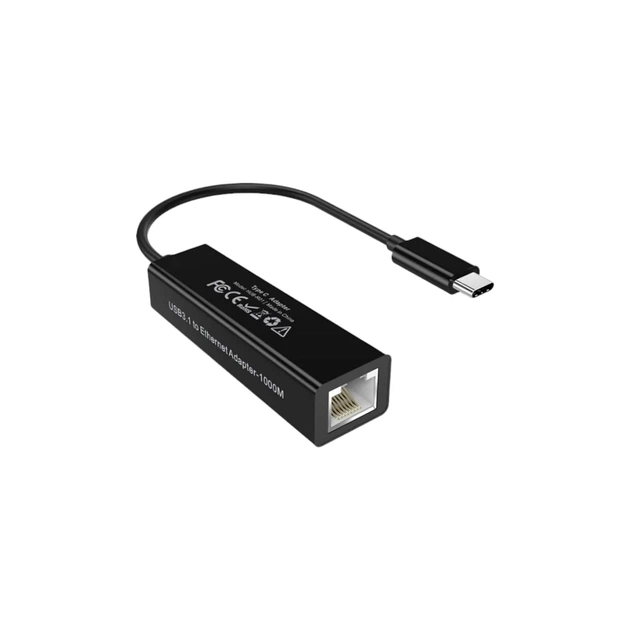 Адаптер USB-C to RJ45 Ethernet 1000Mbps Choetech (HUB-R01-BK) - изображение 1
