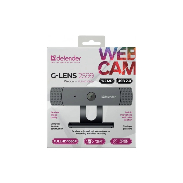 Веб-камера Defender G-lens 2599 Full HD 1080p Black (63199) - picture 9