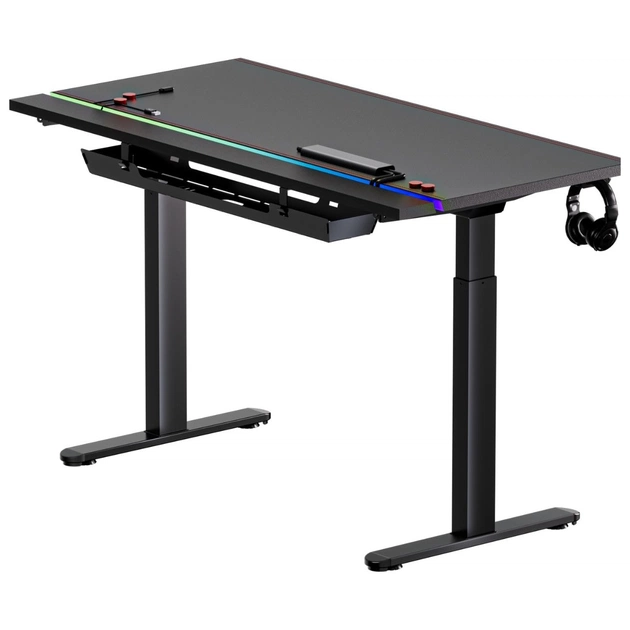 Геймерський стіл 1stPlayer F.A.S.T Black (FAST-1470-RGB-BK) - зображення 1