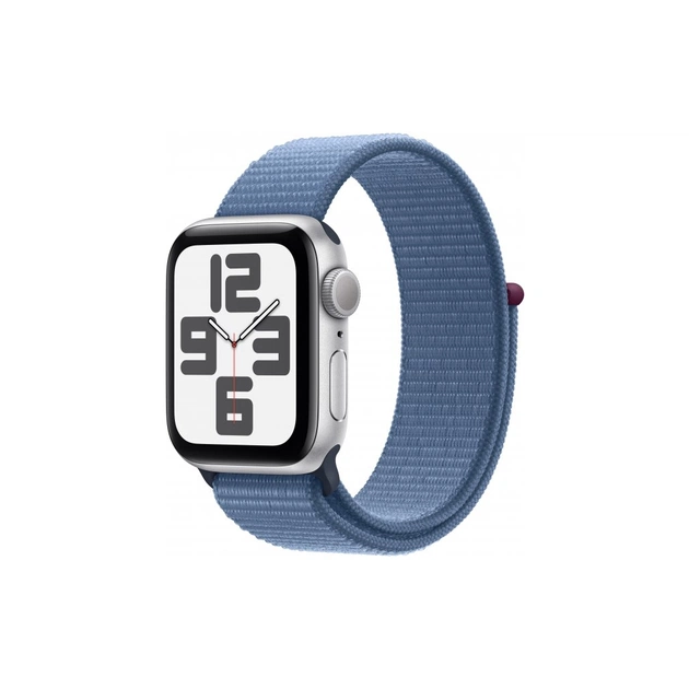Смарт-годинник Apple Watch SE 2023 GPS 40mm Silver Aluminium Case with Winter Blue Sport Loop (MRE33QP/A) - зображення 1