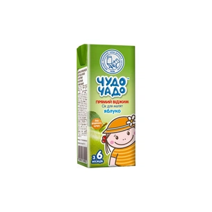 Сік дитячий Чудо-Чадо прямого віджиму Яблуко 200 мл (4820003689011) изображение 1