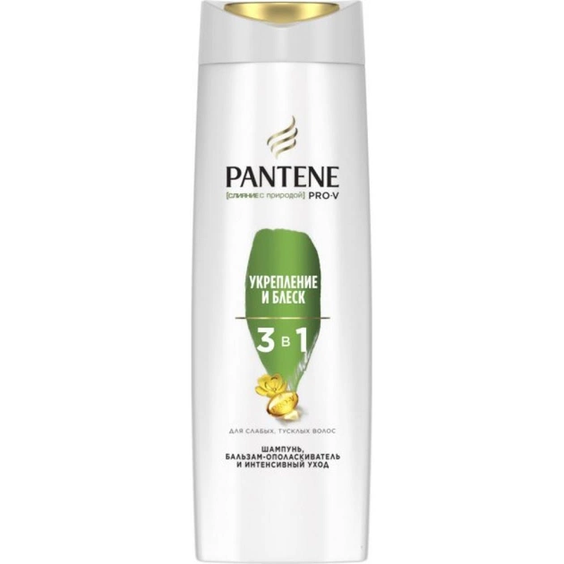 Шампунь Pantene 3 в 1 Nature Fusion Зміцнення та блиск 360 мл (8001090673527) - зображення 1