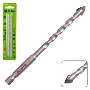 Сверло Alloid по стеклу и керамике, 8мм, HEX 1/4", L=120мм (GB-10008) изображение 1