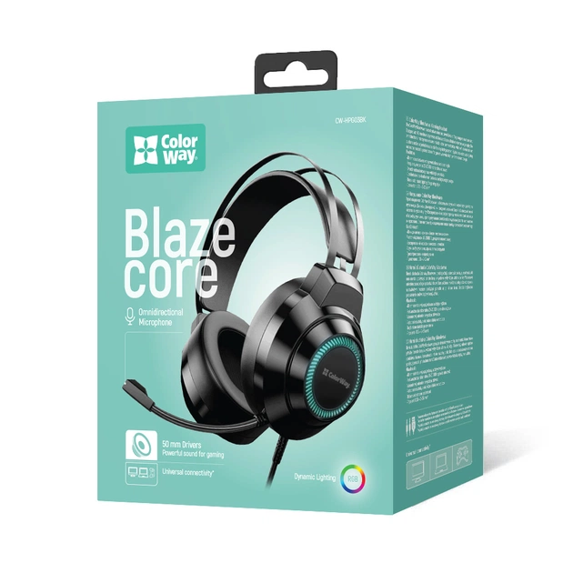 Гарнітура СolorWay BlazeCore RGB Black (CW-HPG03BK) - зображення 5