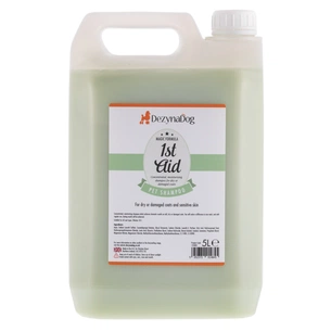 Шампунь для тварин Dezynadog 1St Aid Medicated для лікування сухої пошкодженої шерсті, полегшення свербежу і лущення 5 л (5052372014845) зображення 1