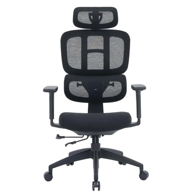 Крісло офісне OfficePro Skyline OC580-B-B-B Black - зображення 6