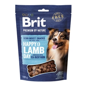 Ласощі для собак Brit Premium Semi-moist Snacks Lamb with Sea Buckthorn напіввологі з ягням і обліпихою 180 г (8595602573943) зображення 1