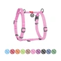 Шлея для собак WAUDOG Н-подібна Re-cotton з QR паспортом, світловідбивна S рожева (25917) - зменшене зображення 1