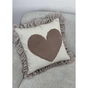Подушка Прованс декоративна з оборкою Серце 45х45 см (033317) - зменшене зображення 1