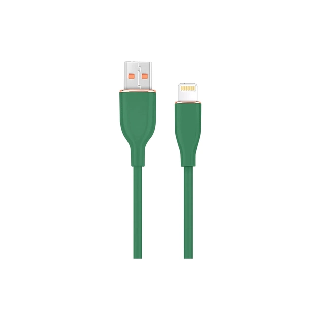 Дата кабель USB 2.0 AM to Lightning 1.5m 2.1A Cablexpert (CC-USB2S-AM8PM-1.5M-G) - изображение 1