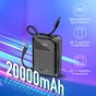 Універсальна мобільна батарея Promate PowerPod-20 20000mAh 35W Black - зменшене зображення 2