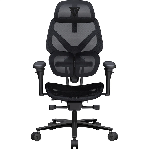Крісло для геймерів TX3 Flex Pro Mesh Black (TEGC-3076101.12) - зображення 1