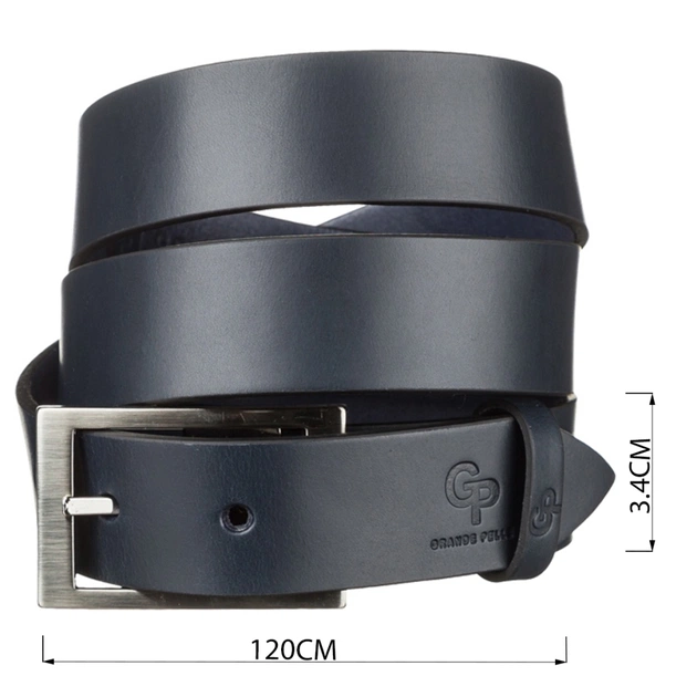 Ремінь Grande Pelle Шкіряний Синій (11058) - зображення 3