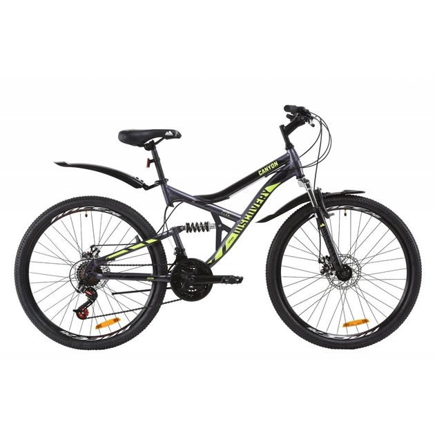 Велосипед Discovery 26" CANYON AM2 DD рама-17,5" St 2020 сіро-жовтий (OPS-DIS-26-235) - зображення 1