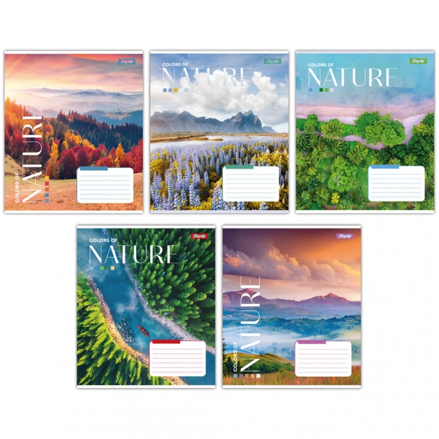 Зошит 1 вересня А5 1В Colors of nature 48 аркушів клітинка (767359) - изображение 1
