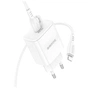 Зарядное устройство BOROFONE BA81A USB-C PD20W + cable USB-C to Lightning White (6941991108198) - уменьшенное изображение 4