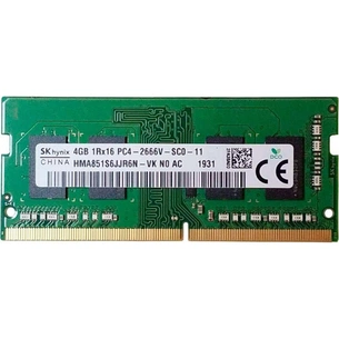 Модуль пам'яті для ноутбука SoDIMM DDR4 4GB 2666 MHz Hynix (HMA851S6JJR6N-VK) зображення 1