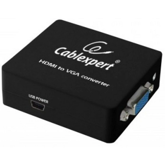 Перетворювач Cablexpert HDMI to VGA converter (DSC-HDMI-VGA-001) - зображення 1