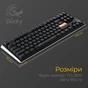 Клавіатура Ducky One 3 TKL Cherry MX Red RGB UA USB Black (DKON2187ST-RUAPXCLAWSC1) - зменшене зображення 11