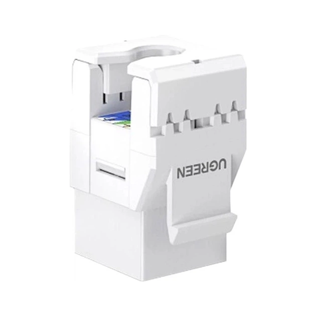 Модуль Keystone RJ45 UTP cat.6 NW186 Unshielded Module 180° White Ugreen (30844) - зображення 1