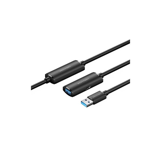 Дата кабель USB 3.0 AM/AF 5.0m Active black Vention (CBMBJ) - picture 1