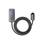 Зарядное устройство Baseus 2xUSB-C + 2xUSB 120W + extension cord gray (CCBT-A0G) - уменьшенное изображение 4