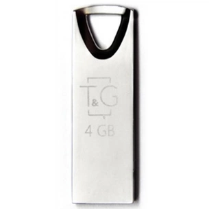 USB флеш накопичувач T&G 4GB 117 Metal Series Silver USB 2.0 (TG117SL-4G) зображення 1