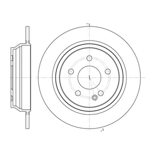 Гальмівний диск REMSA 6678.00 зображення 1