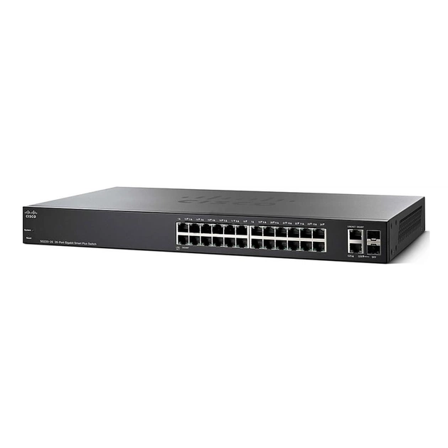 Комутатор мережевий Cisco SG220-28MP-K9-EU - изображение 1