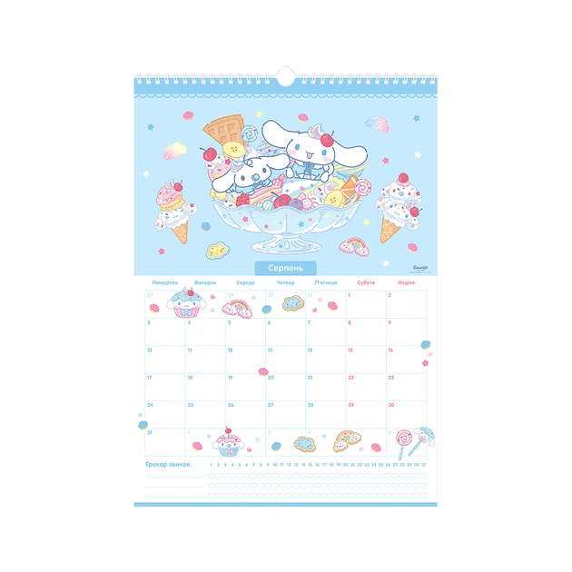Календарь Kite планер настенный Hello Kitty 2026 год (HK26-440) - изображение 9
