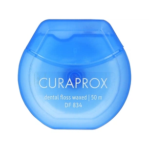 Зубна нитка Curaprox Вощена з ароматом м'яти 50 м (7612412428285) изображение 1