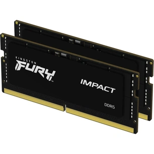 Модуль пам'яті для ноутбука SoDIMM DDR5 64GB (2x32GB) 5600 MHz FURY Impact Kingston Fury (ex.HyperX) (KF556S40IBK2-64) зображення 1
