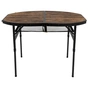 Туристичний стіл Bo-Camp Woodbine Oval 100x70 cm Black/Wood look (1404185) - зменшене зображення 2