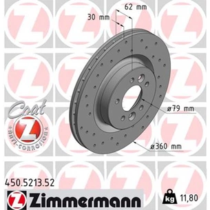 Гальмівний диск ZIMMERMANN 450.5213.52 зображення 1
