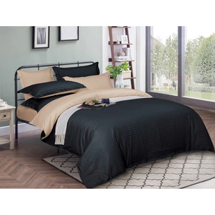 Постільна білизна MirSon Satin Stripe 30-0021 + 30-0004 Sleimy 175х210 Двоспальна (2200005266298) зображення 1