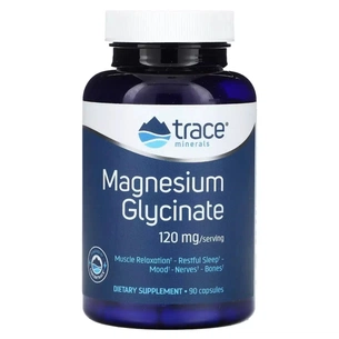 Мінерали Trace Minerals Гліцинат магнію, 120 мг, Magnesium Glycinate, 90 капсул (TMR-00814) зображення 1