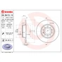 Гальмівний диск Brembo 08.B413.11 - зменшене зображення 1