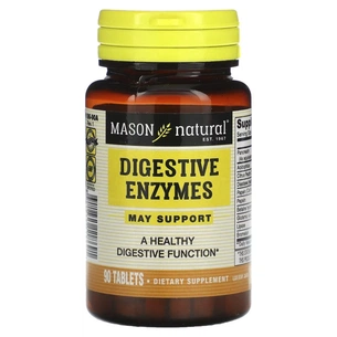 Пробіотики Mason Natural Травні ферменти, Digestive Enzymes, 90 таблеток (MAV-11869) зображення 1