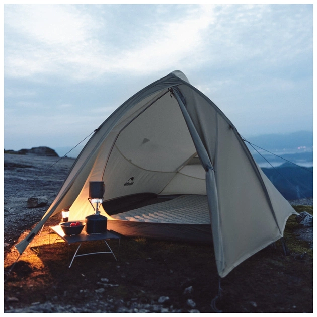 Намет Naturehike двомісний з футпринтом CNK2350WS020 Cloud Up Pro пісочний (6927595776988) - зображення 4