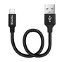 Дата кабель USB 2.0 AM to Lightning 0.25m black ColorWay (CW-CBUL048-BK) - зменшене зображення 1