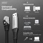 Дата кабель USB AM to RJ45 Ethernet 3.0m CAT 6A S/FTP 1Gbps LSZH Digitus (AK-300600-030-S) - уменьшенное изображение 6