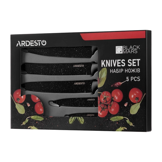 Набір ножів Ardesto Black Mars 5 шт Black (AR2105BR) - picture 10
