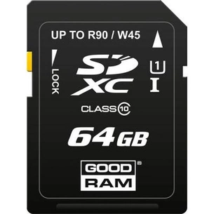Карта пам'яті Goodram 64GB SDXC Class 10 (SDC64GXC10GRR10) зображення 1