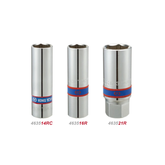 Головка торцевая KING TONY 1/2" свечная 21 мм шестигранная (463521R) - изображение 1