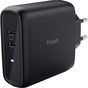 Зарядний пристрій Trust Maxo 65W 2xUSB-C PD black (25380_TRUST) - зменшене зображення 1