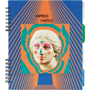 Блокнот Optima Antique B5 з розділювачами 120 аркушів, клітинка (O20356-21) зображення 1