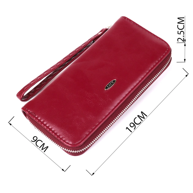 Гаманець Kivi З екошкіри Бордовий (19035) - зображення 4