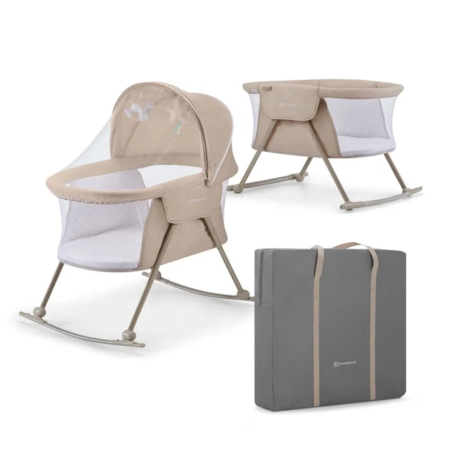 Кроватка Kinderkraft качели Lovi Beige 3 в 1 (5902533913527) - изображение 7