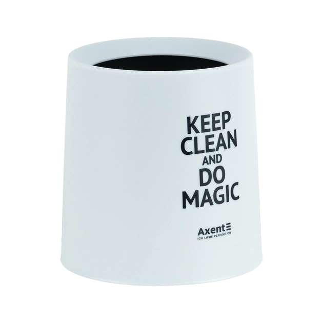 Кошик для паперів Axent Настільний контейнер для сміття, круглий, білий (2131-21-A) - picture 2