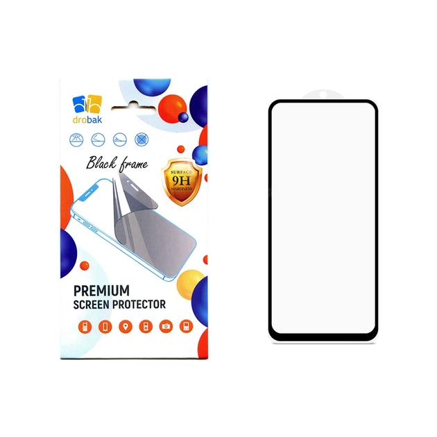 Скло захисне Drobak Poco X5 5G (Black) (535310) (535310) - зображення 1